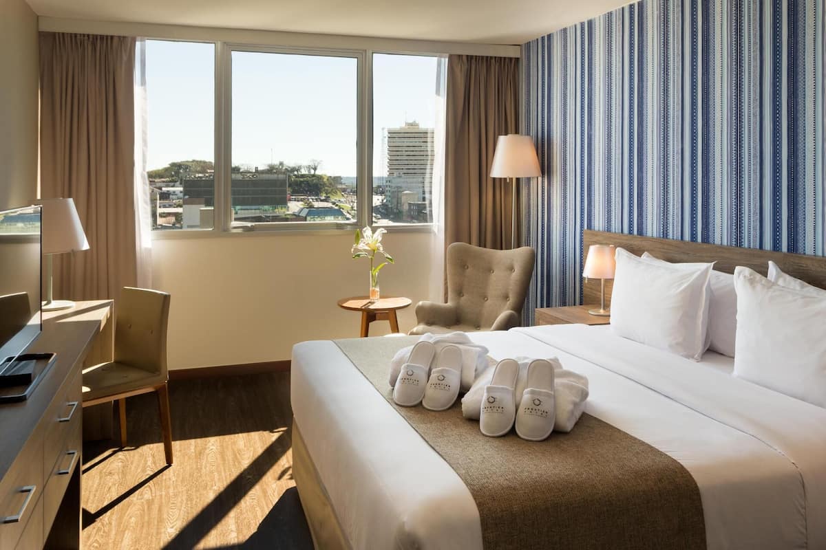 Premium bedding, minibar, in-room safe, desk