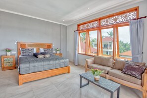 ヴィラ (Lebah III) | 1 室のベッドルーム、エジプト綿のシーツ、高級寝具、ピロートップベッド