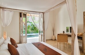 Vila, 3 kamar tidur, pemandangan kebun | 3 kamar tidur, minibar, brankas, dan kedap suara