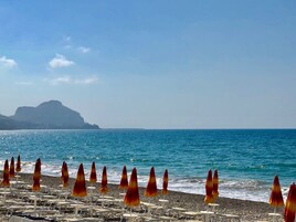 Beach nearby, black sand