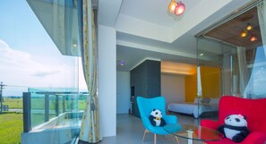 奢華雙人房, 1 間臥室, 庭園 | 陽台