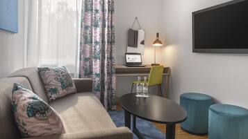 In-room safe, desk, blackout drapes, iron/ironing board