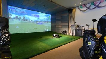 Campo pratica di golf al coperto