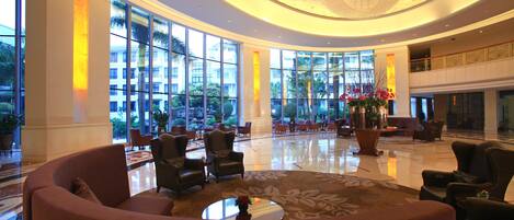 Sala de estar en el lobby