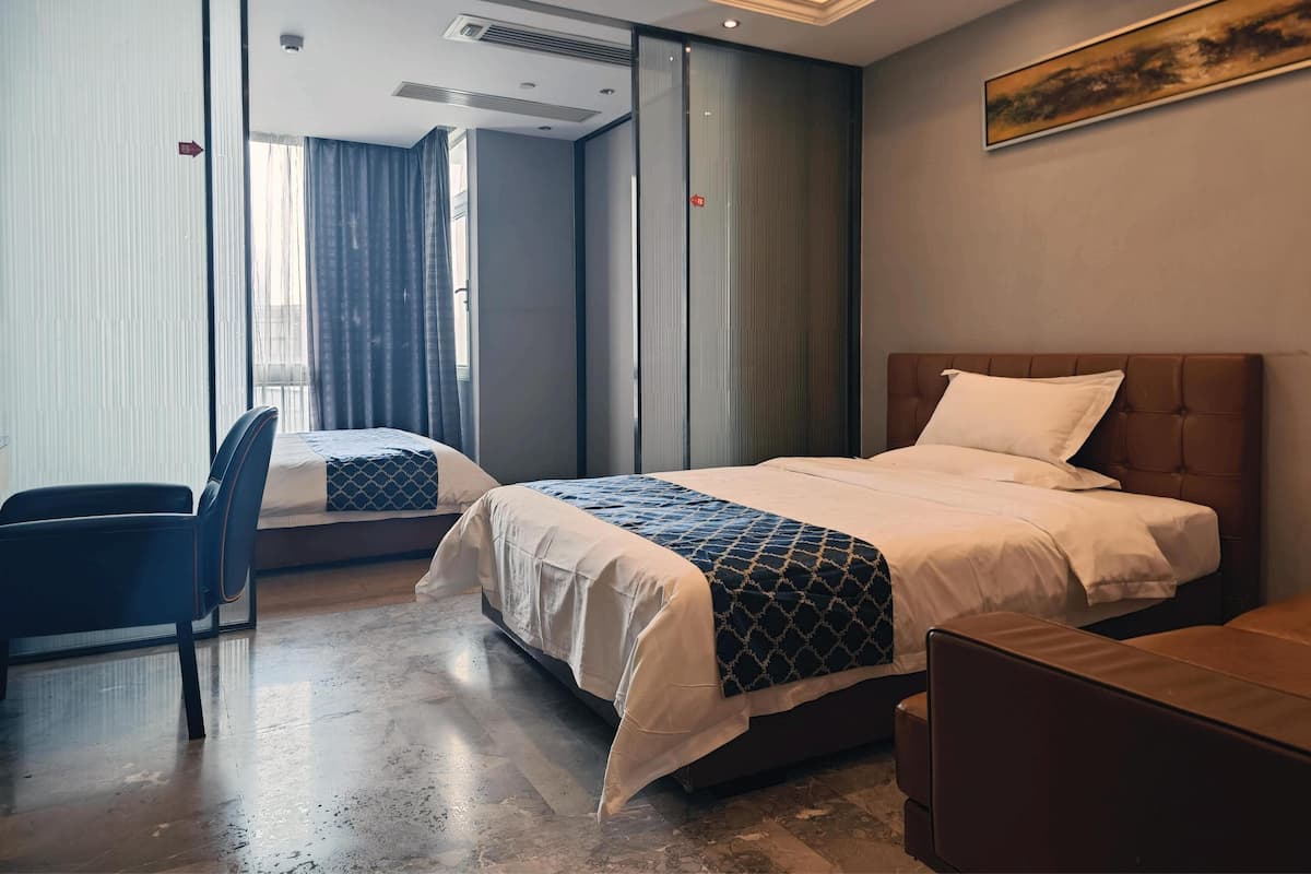 Business-Zweibettzimmer, Parkblick | Hochwertige Bettwaren, Verdunkelungsvorhänge, Bügeleisen/Bügelbrett