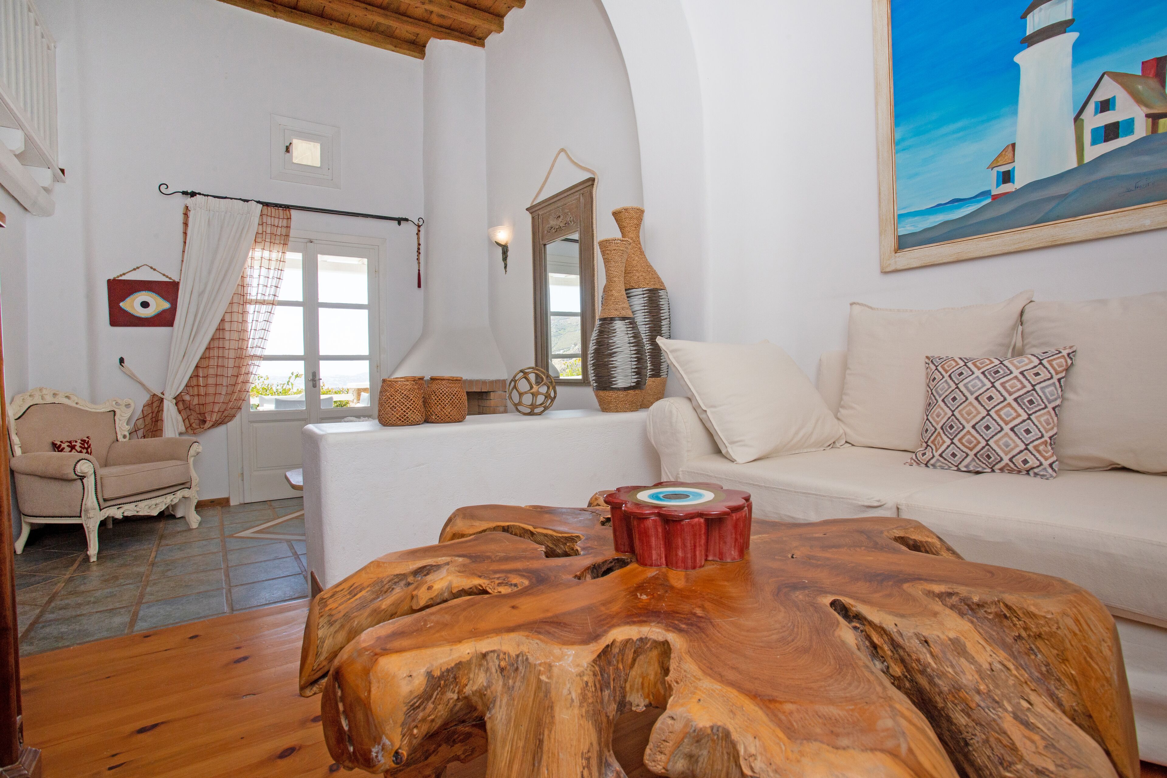 Panorama-villa - privat pool (Desiree) | Opholdsområde | LCD-tv