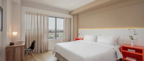 Minibar, in-room safe, desk, blackout curtains