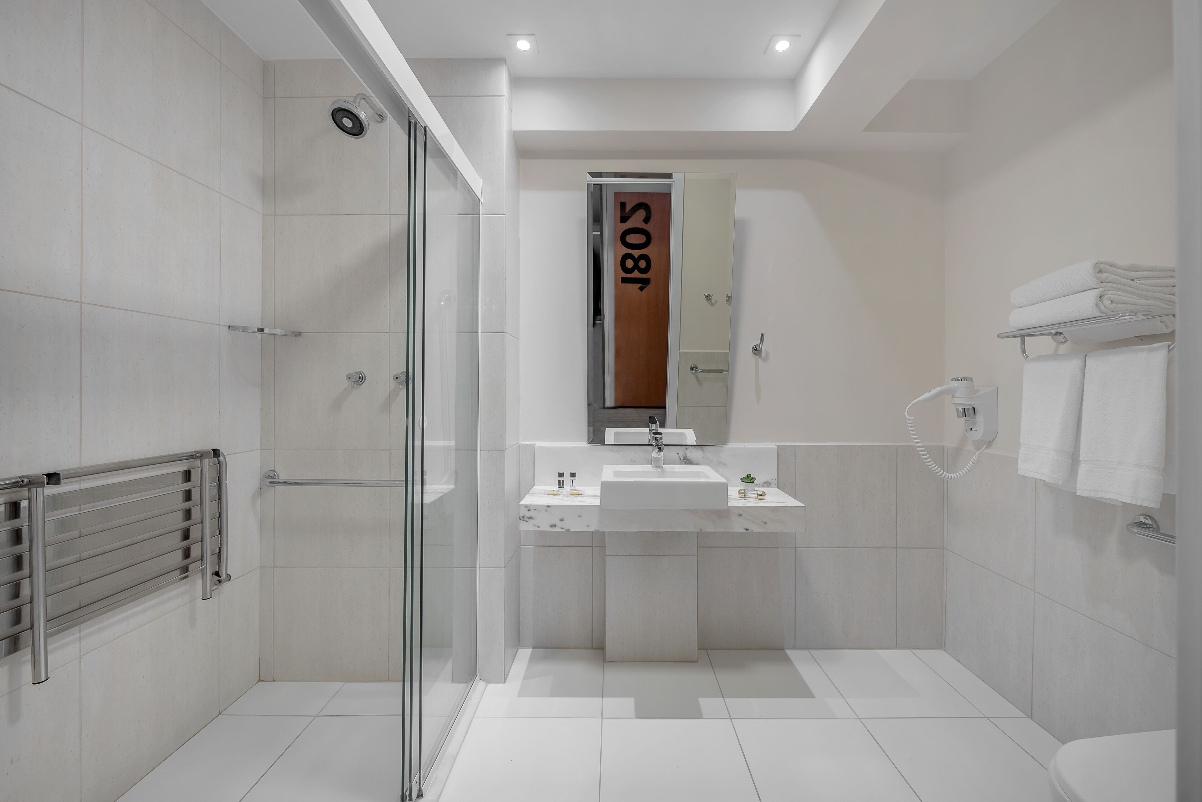 standard pwd disability access - 1 queen bed | bathroom | shower, free toiletries, hair dryer, towels