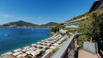Penthouse, 2 kamar tidur, pemandangan laut | Teras/patio