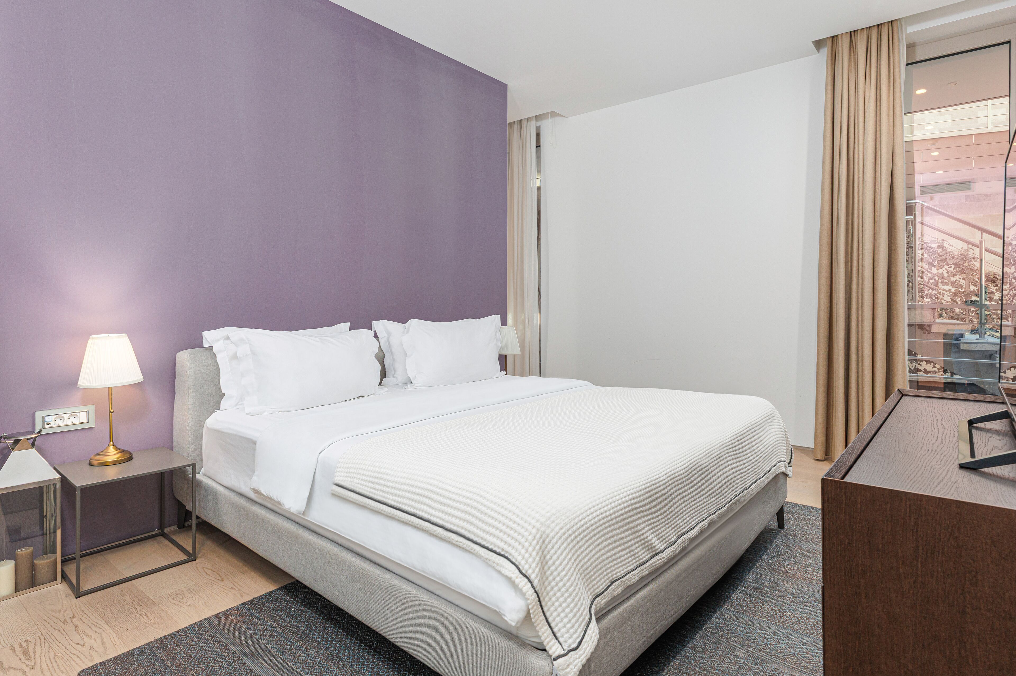 Apartment, 2 Bedrooms, Sea View | Minibar, in-room safe, soundproofing, free WiFi