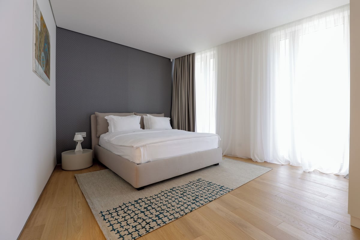 Apartment, 2 Bedrooms, Partial Ocean View | Minibar, in-room safe, soundproofing, free WiFi