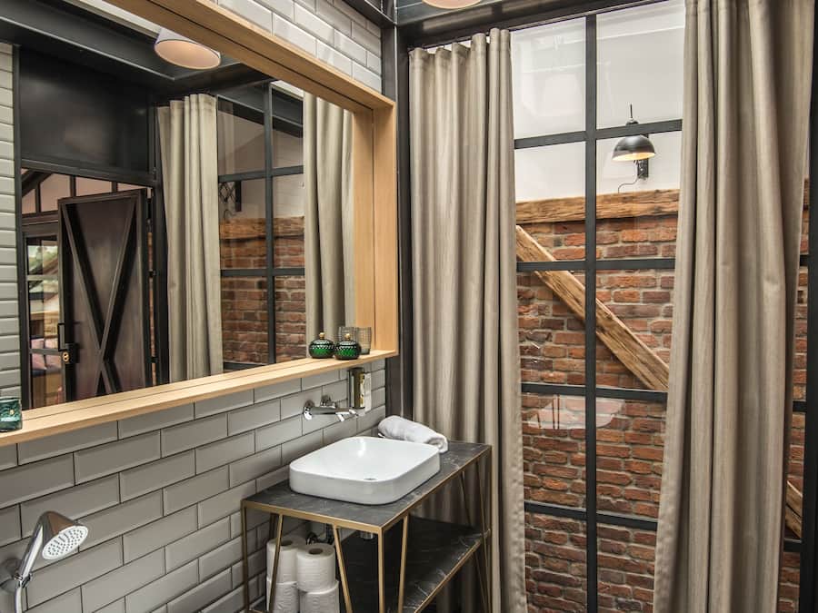 Superior-Apartment, 1 Schlafzimmer, Kamin (Castle View; 20) | Badezimmer