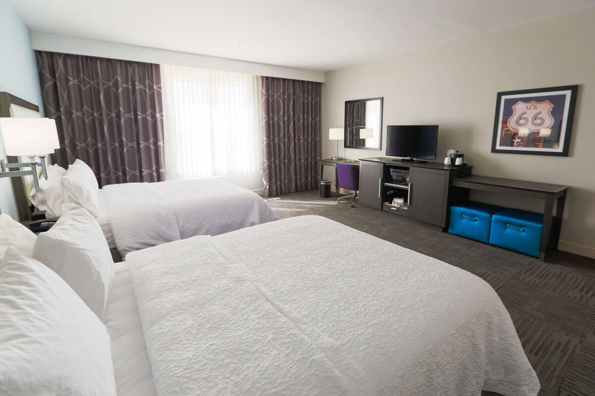 room, 2 queen beds, accessible, bathtub (mobility & hearing) | hypo-allergenic bedding, in-room safe, free cots/infant beds, free wifi