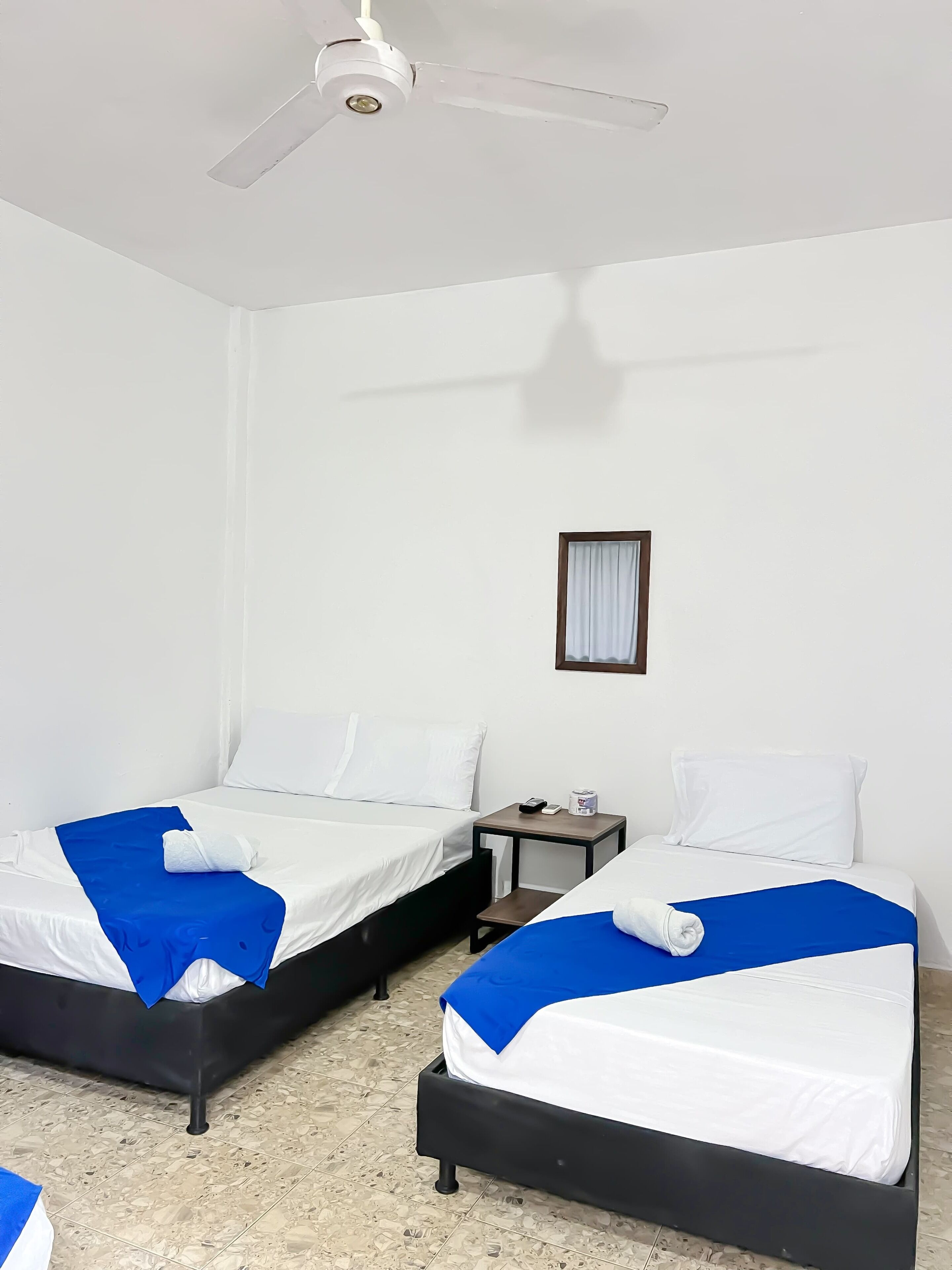 Basic Triple Room, Private Bathroom, Garden View | Iron/ironing board, bed sheets