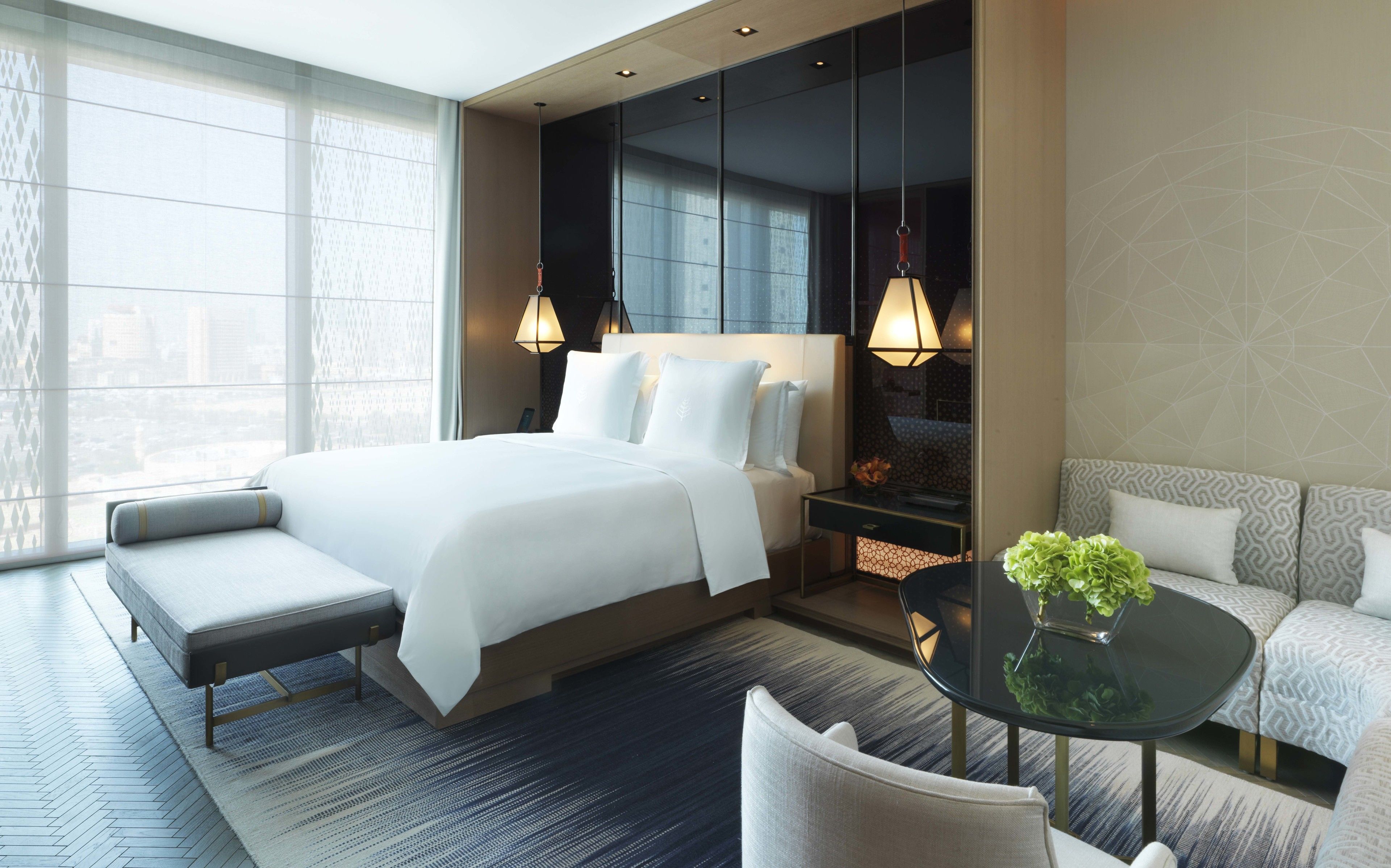 premium bedding, down duvets, minibar, in-room safe