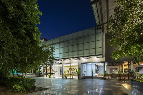 Front of property – evening/night