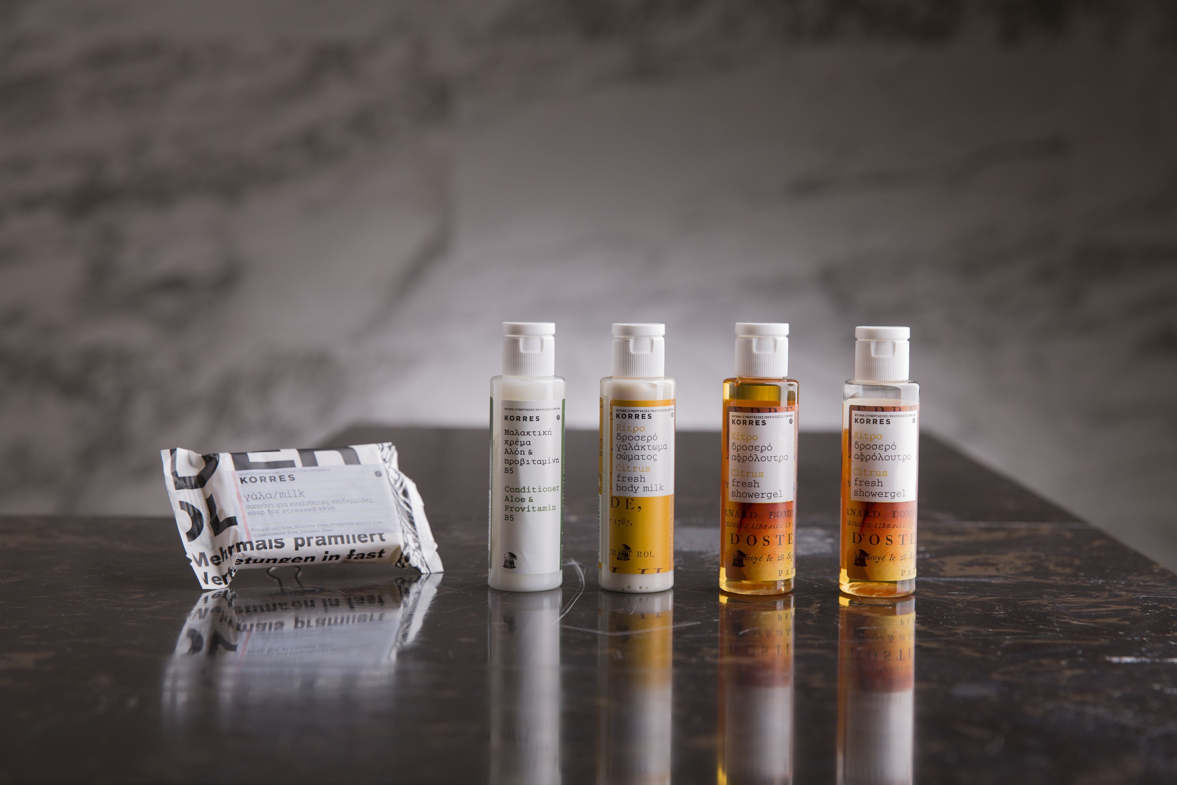 combined shower/bathtub, deep-soaking bathtub, designer toiletries