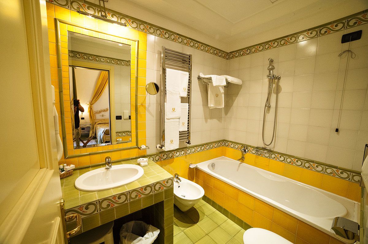 free toiletries, hair dryer, slippers, towels