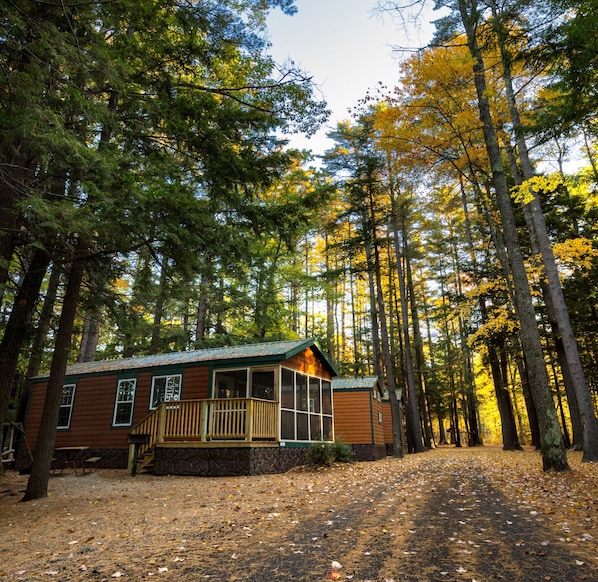 Chalet rustique Deluxe, 2 chambres (No Linens Provided) | Terrain de l’hébergement 