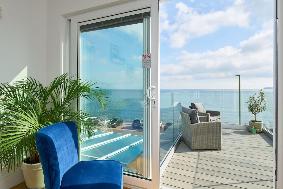 Doppia Superior, bagno in camera, vista mare (Balcony Suite 3) | Vista balcone