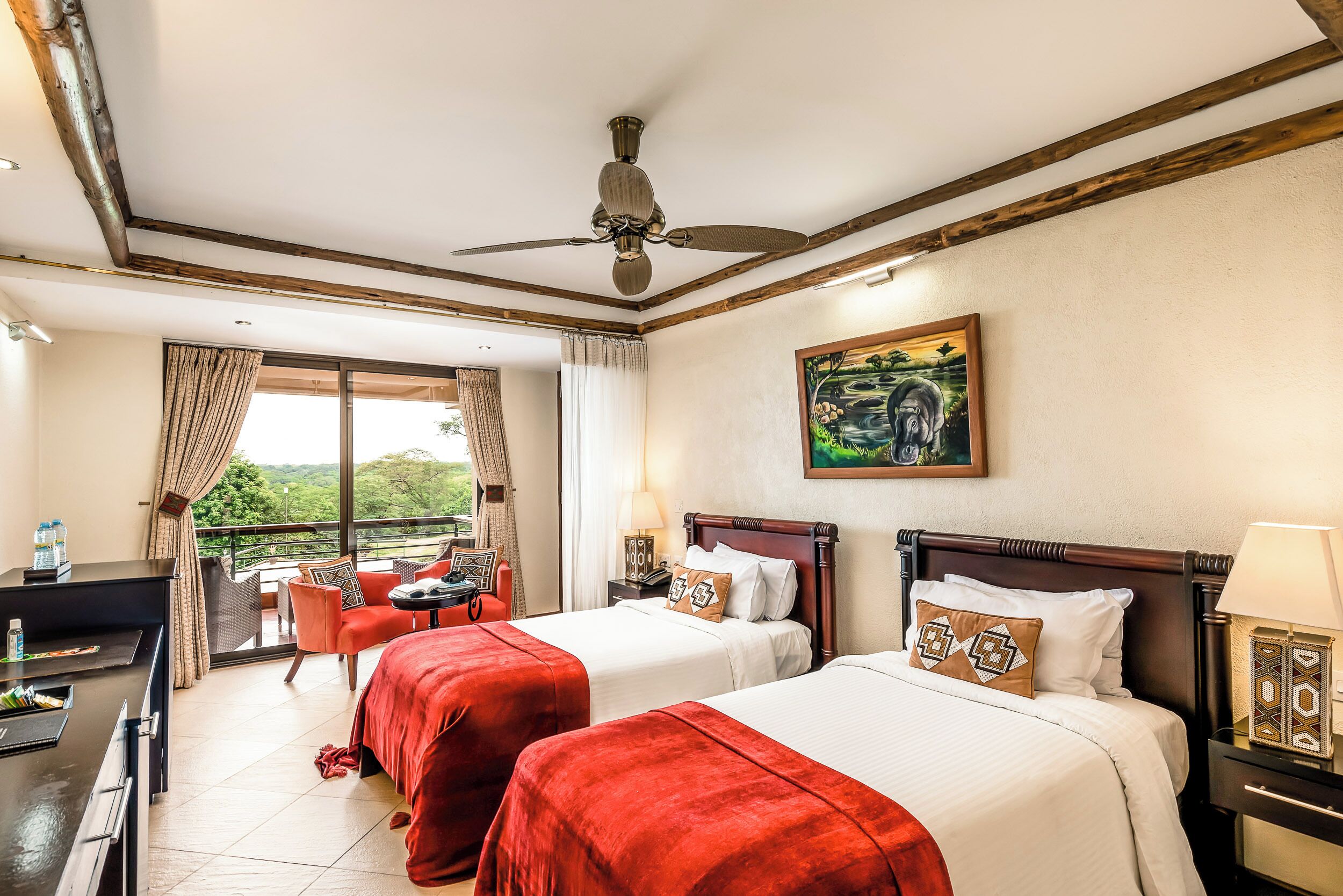 In-room safe, desk, blackout curtains, bed sheets