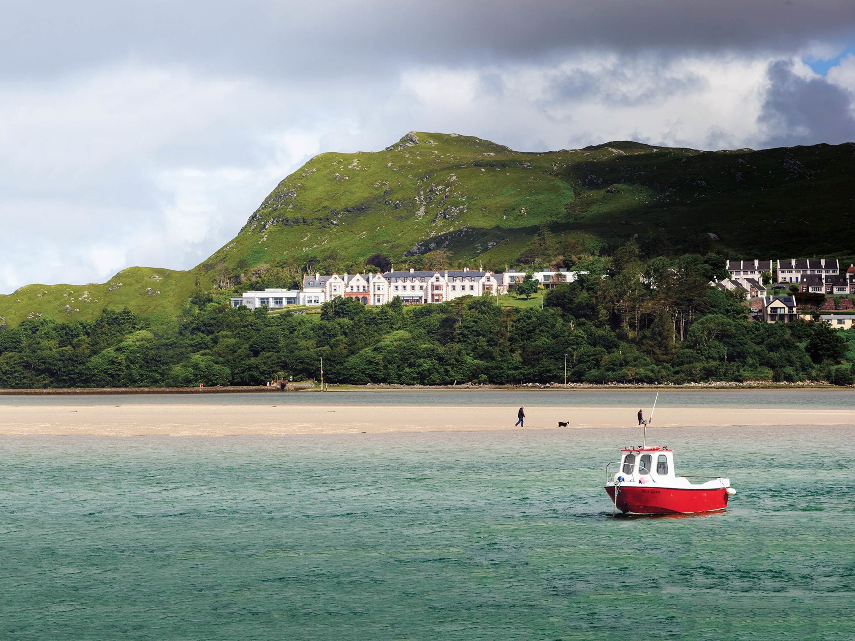 In Strandnähe, weißer Sandstrand