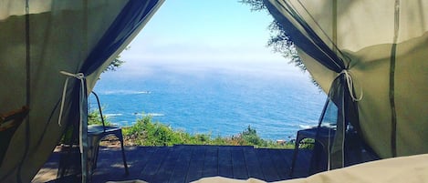 Tenda Superior, 1 camera da letto, vista oceano | Biancheria da letto di alta qualità