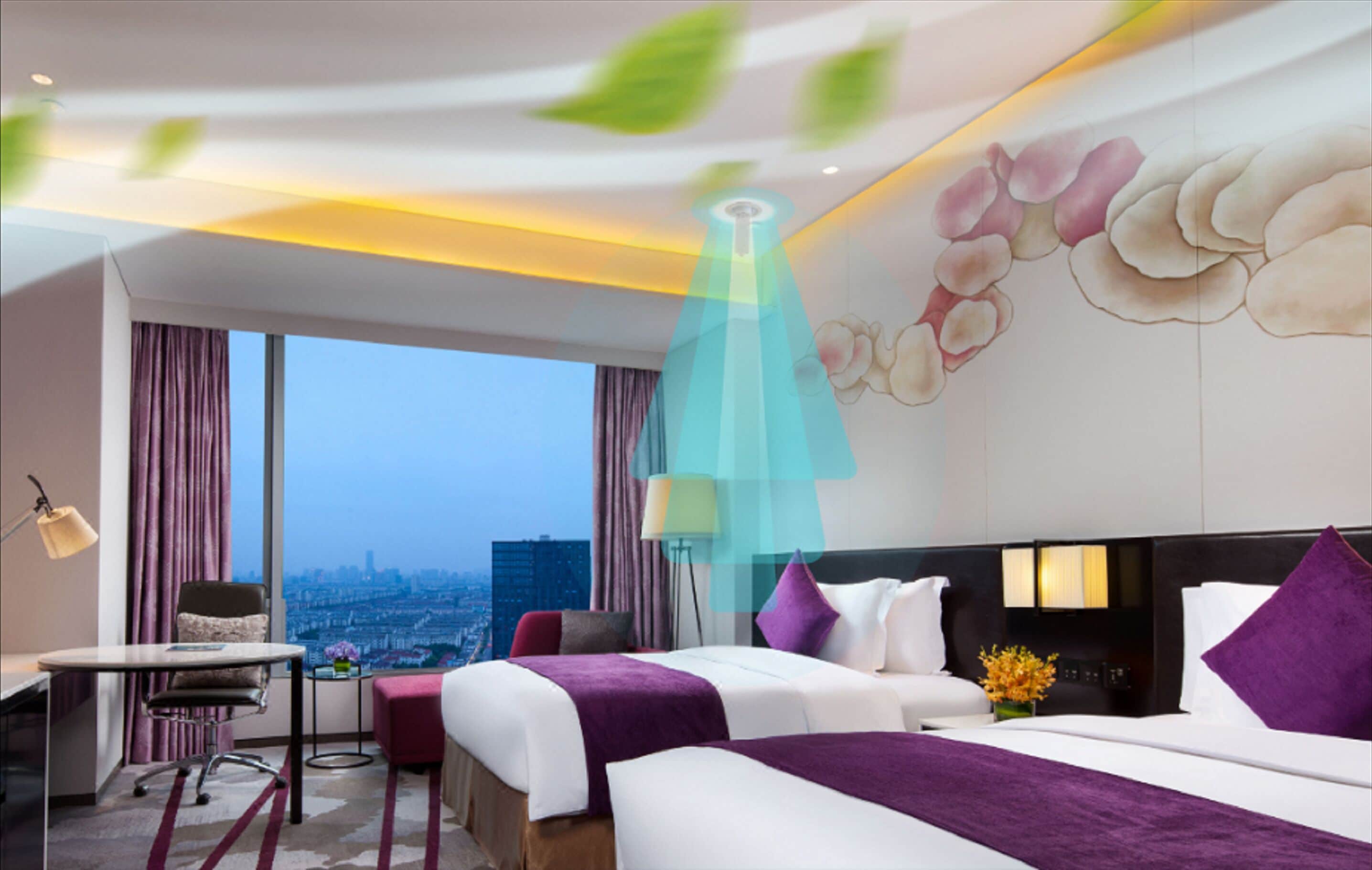 Down duvets, minibar, in-room safe, desk