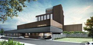 Façade de l’hébergement