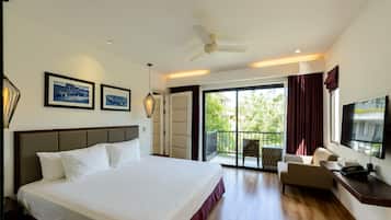 Ropa de cama de alta calidad y minibar