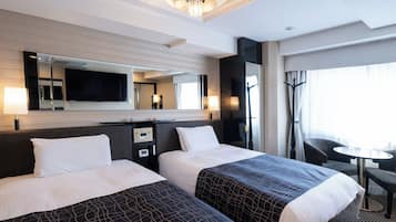 Twin Room, Non Smoking | Premium bedding, desk, blackout drapes, iron/ironing board