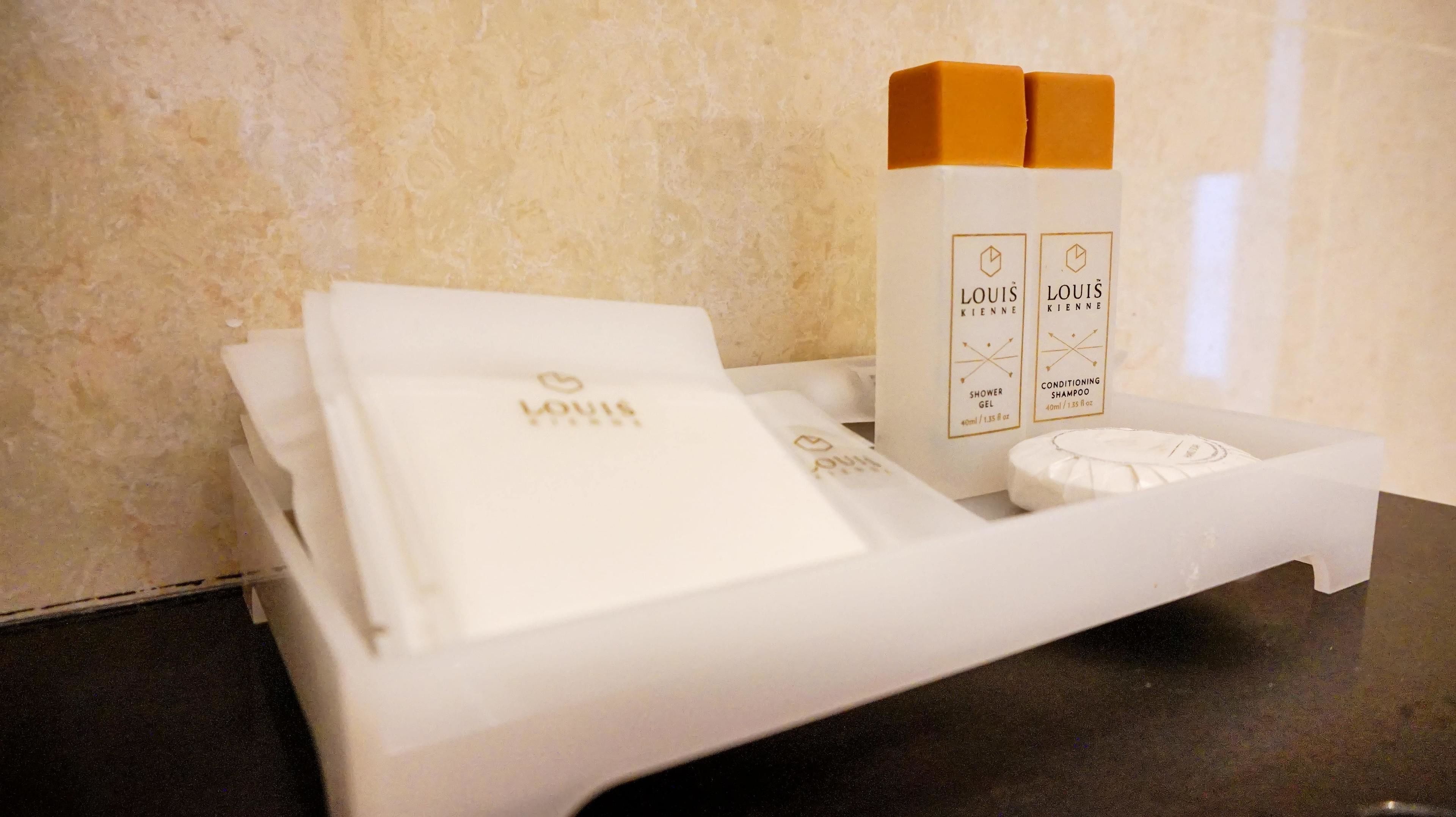 shower, free toiletries, hair dryer, slippers