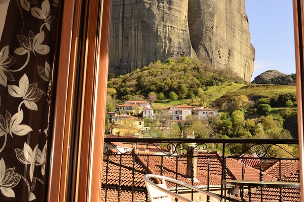 Double Room (Meteora View) | Iron/ironing board, free WiFi
