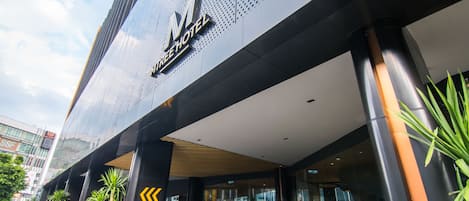 Majoituspaikan sisäänkäynti