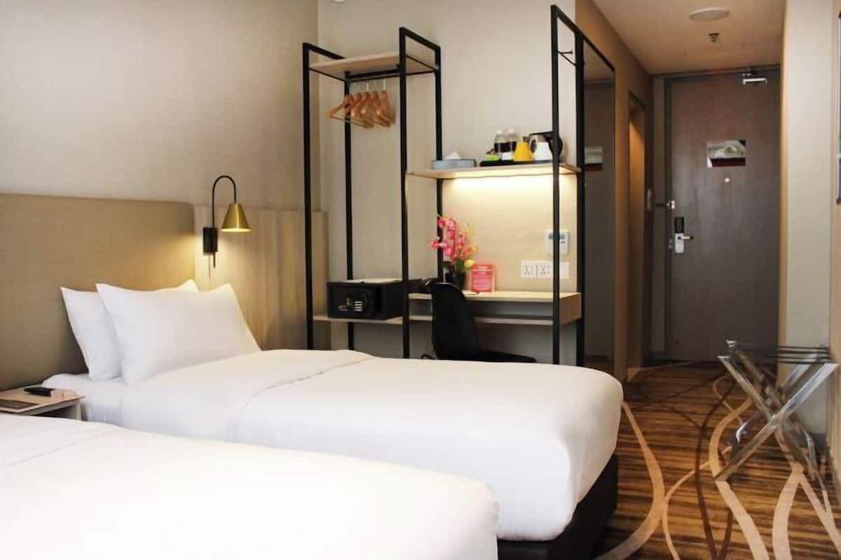 In-room safe, desk, blackout curtains, soundproofing