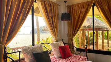 Family Villa, 2 Queen Beds, Non Smoking, Private Bathroom | Beach/ocean view