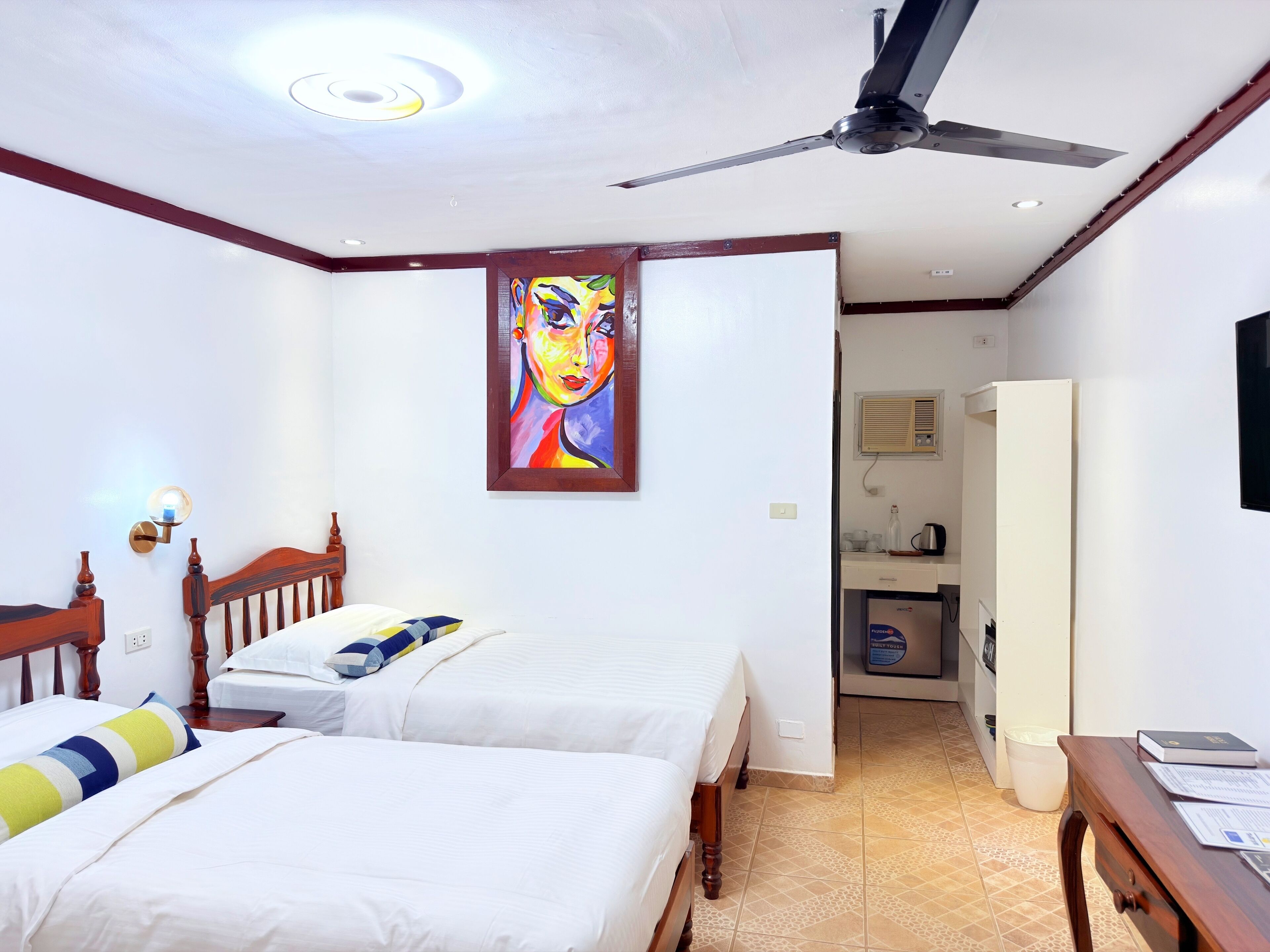 Driepersoonskamer | Lakens van Egyptisch katoen, luxe beddengoed, donsdekens