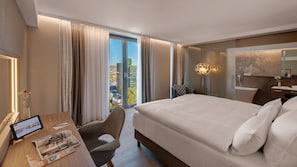 Presidential Suite, 2 Bathrooms (Vitra Suite) | Hypo-allergenic bedding, in-room safe, desk, laptop workspace - Hotel Stadt Lörrach (Loerrach)