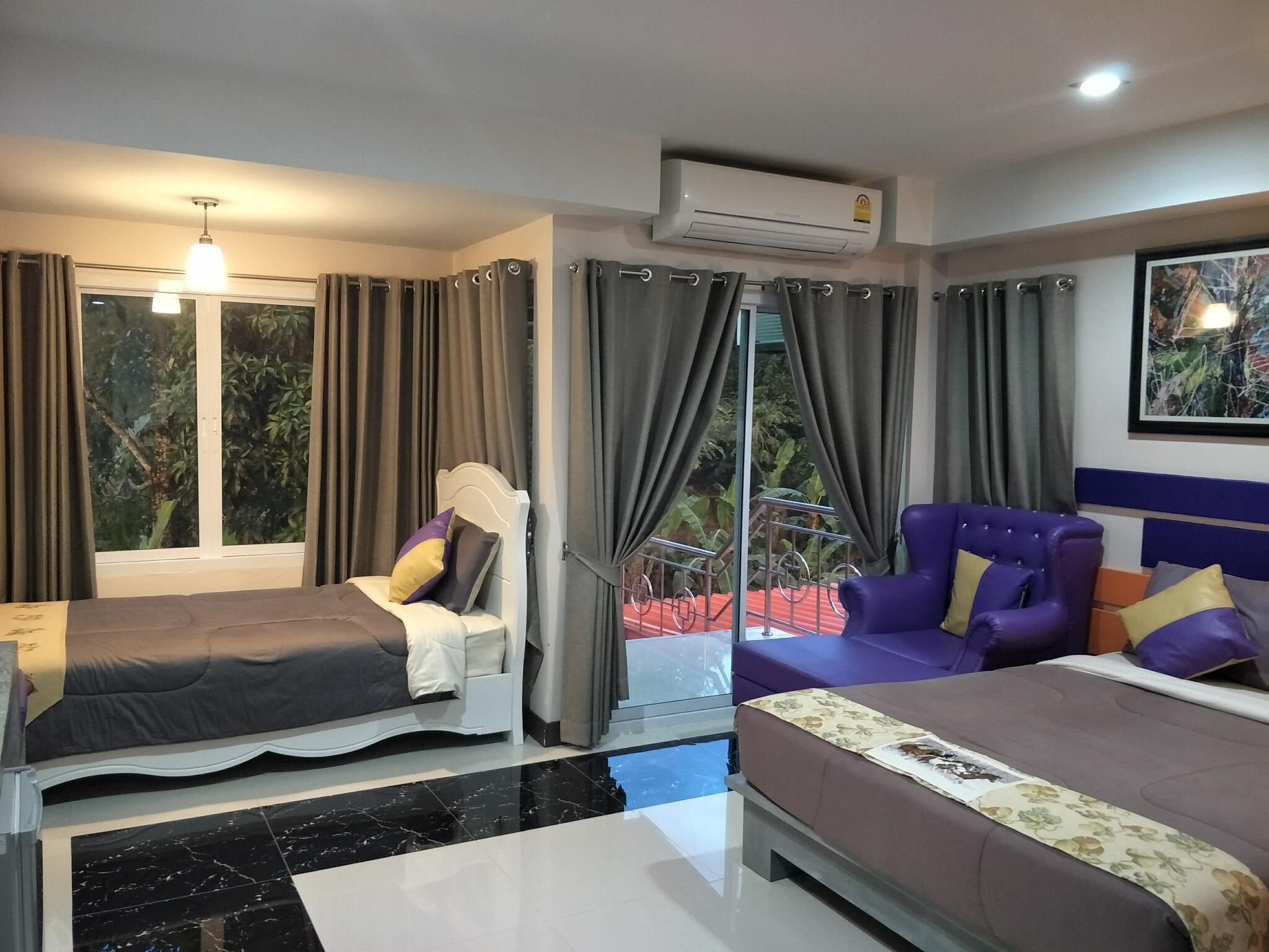 Individually decorated, blackout curtains, free WiFi