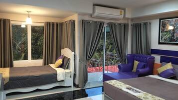 Individually decorated, blackout curtains, free WiFi