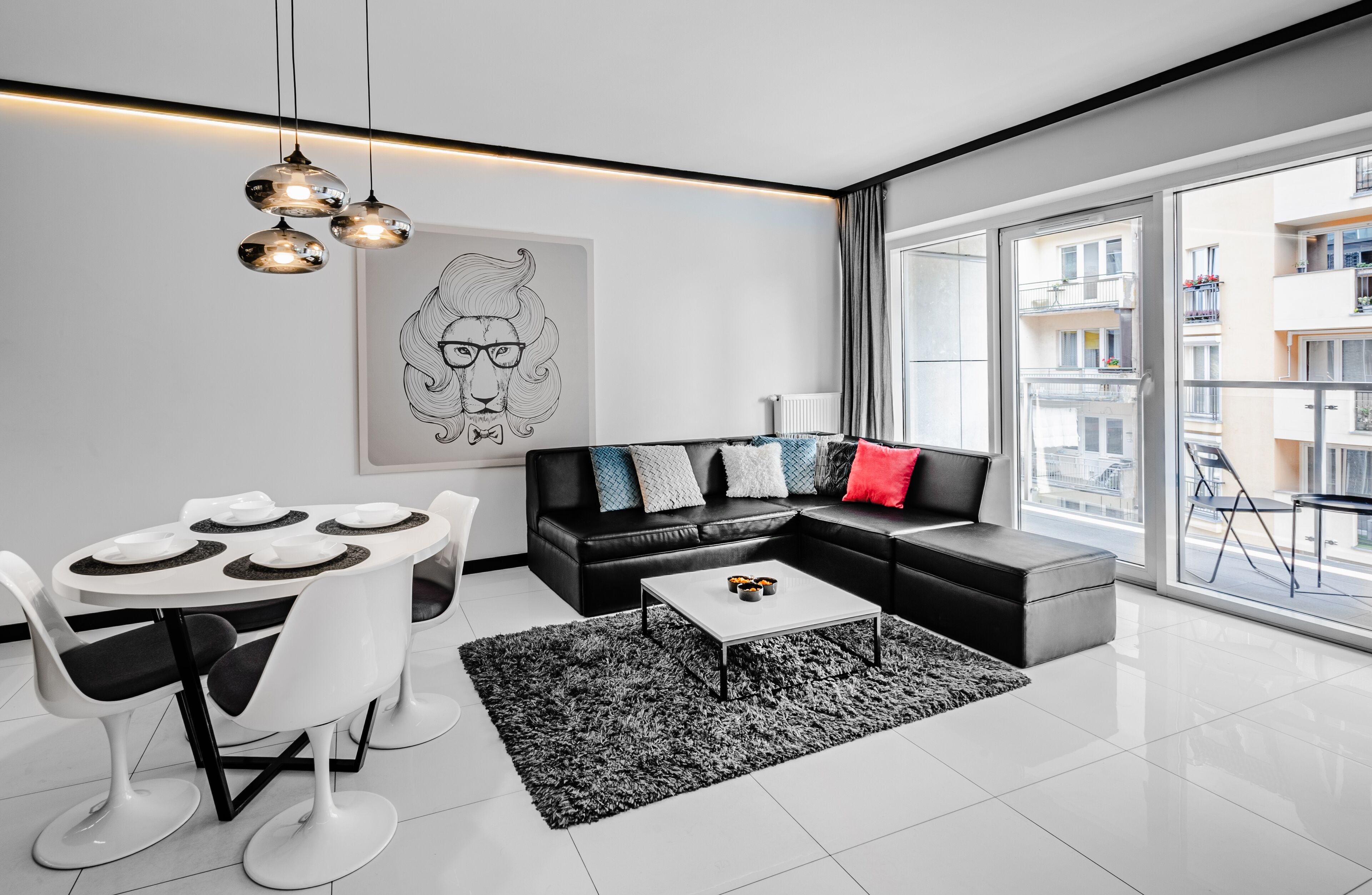 Apartemen (Barcelona) | Area keluarga | Televisi layar datar 50-inci dengan saluran TV kabel dan TV