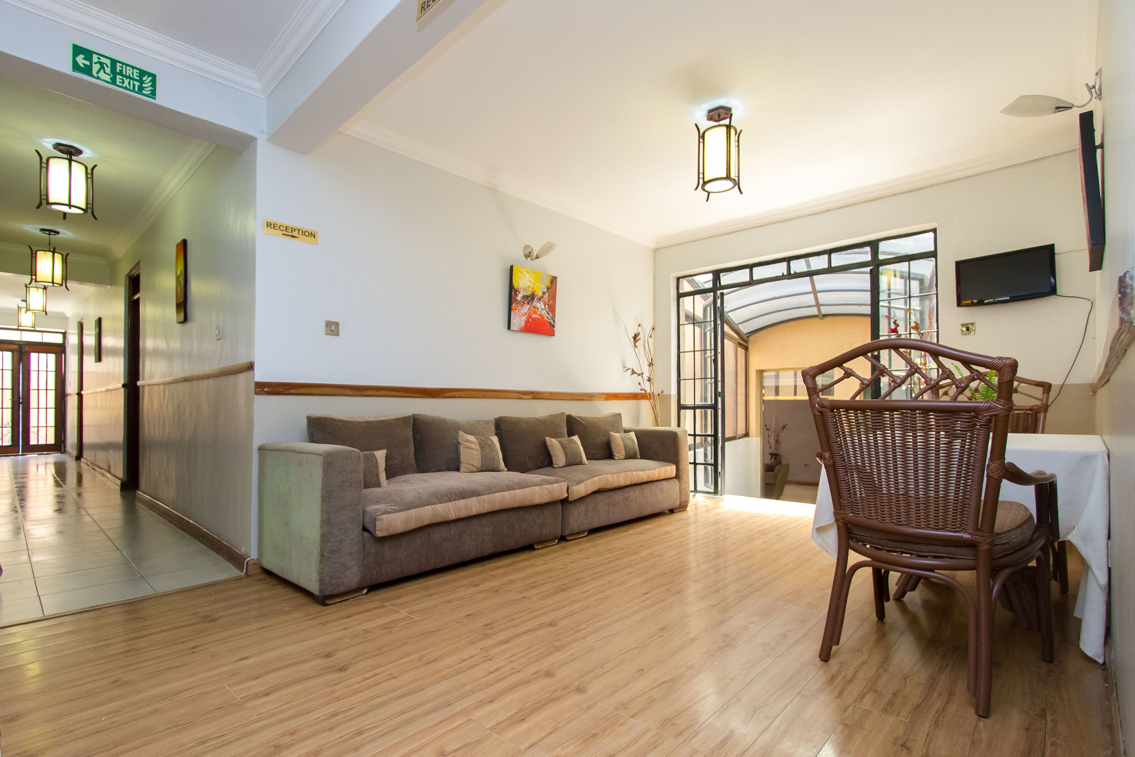 Lobby sitting area
