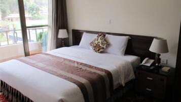 Wi-Fi de cortesia, roupa de cama