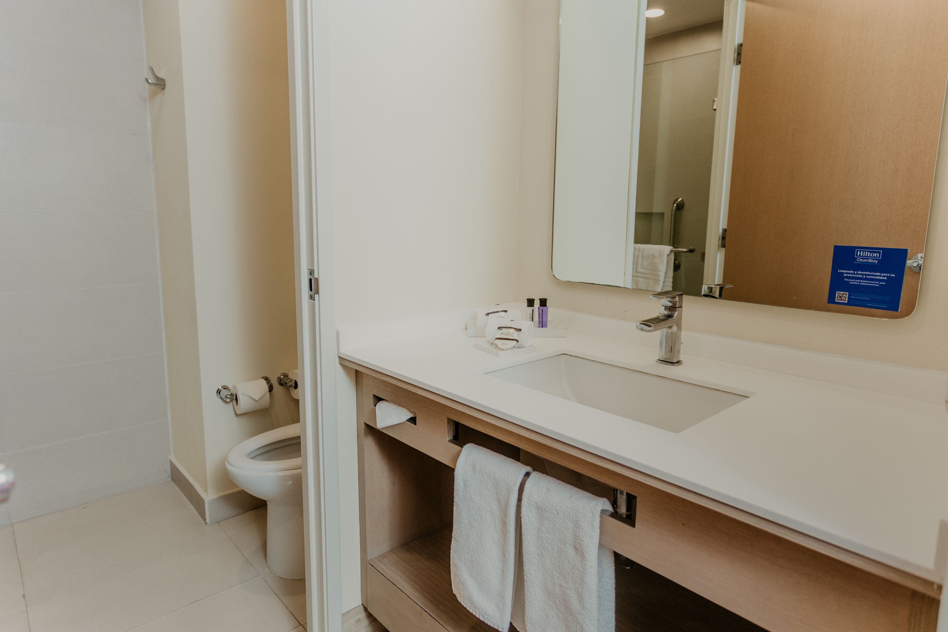 room, 1 king bed | bathroom | shower, rainfall showerhead, free toiletries, hair dryer