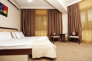 Minibar, in-room safe, blackout drapes, soundproofing