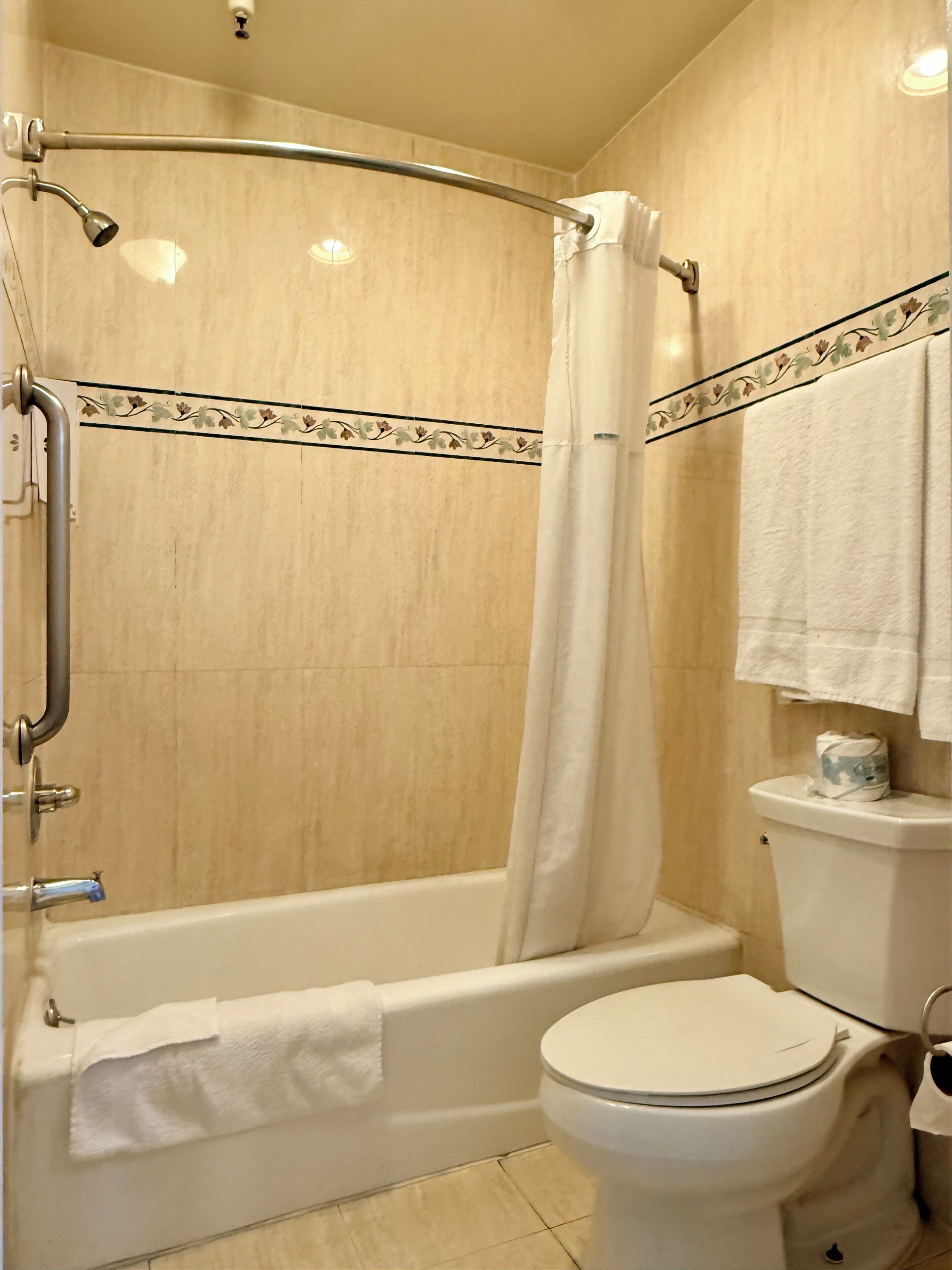Double Room, 2 Queen Beds | Bathroom | Free toiletries, hair dryer, towels
