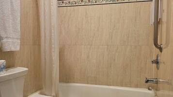 Room, 1 King Bed | Bathroom | Free toiletries, hair dryer, towels