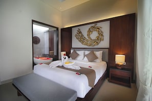 2 Bedrooms Pool Villa | 2 bedrooms, in-room safe, desk, blackout drapes - Sudha Villa Bali Baik-Baik (Seminyak)