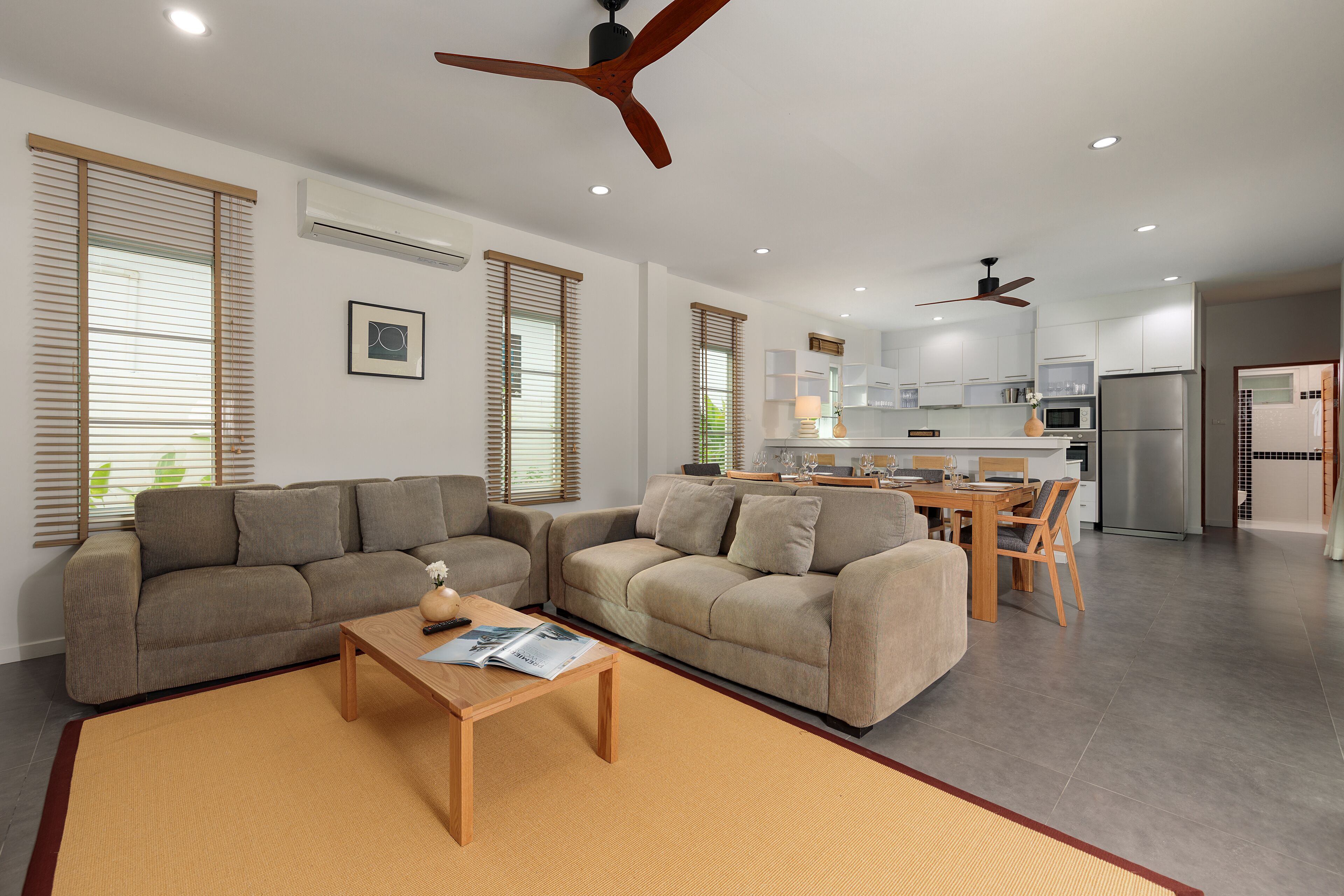 Casablue - 4 Bedroom Private Pool Villa | Living area | 55-inch flat-screen TV with cable channels, TV