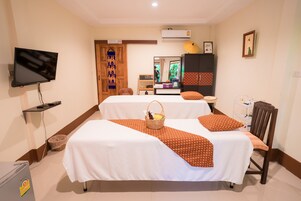 Body treatments, deep-tissue massages, Thai massages, facials, massages